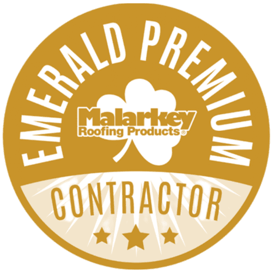 Malarkey Emerald roofing shingles logo