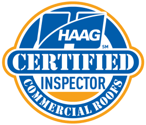 HAAG Certified Commercial Roof Inspector badge